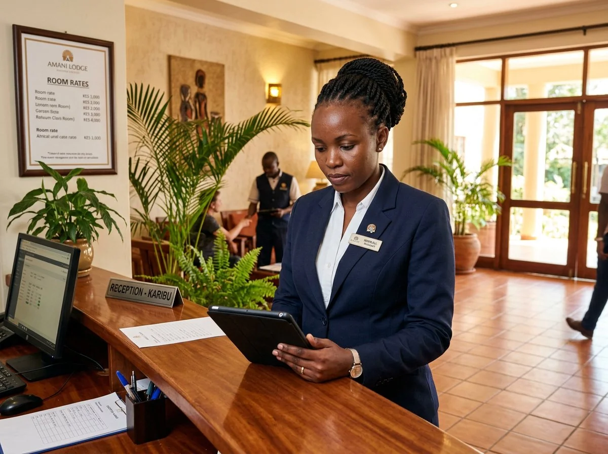 Reception · Amani Lodge